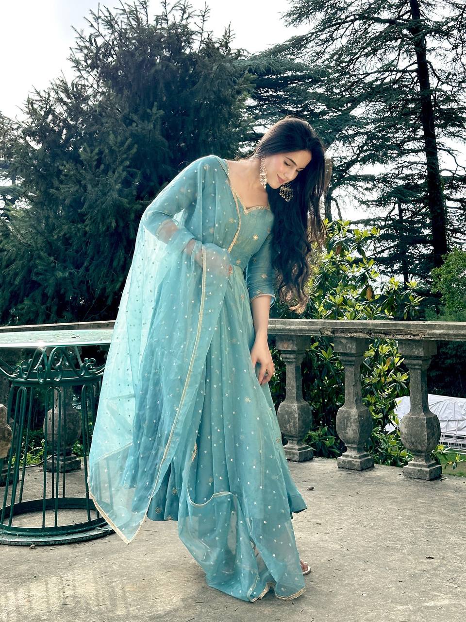 Fully Stitched Embroidered Gown β Ready to Wear