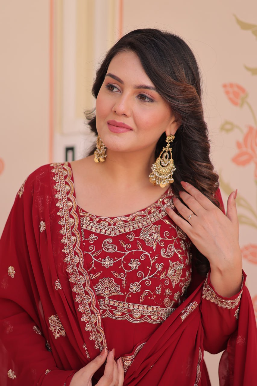 Royal Bloom – Anarkali Gown & Dupatta Set