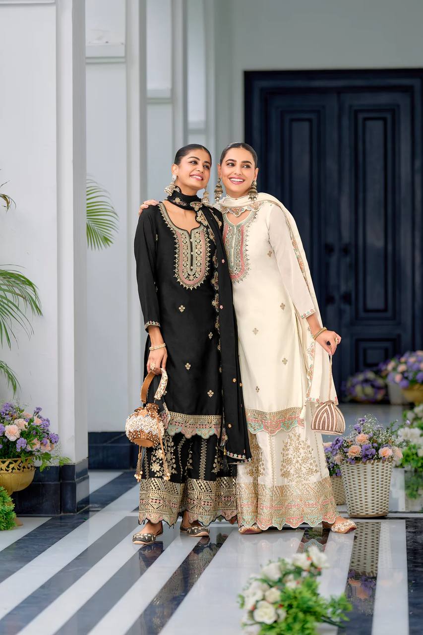 Premium Designer Top & Sharara with Dupatta for Festive Wear