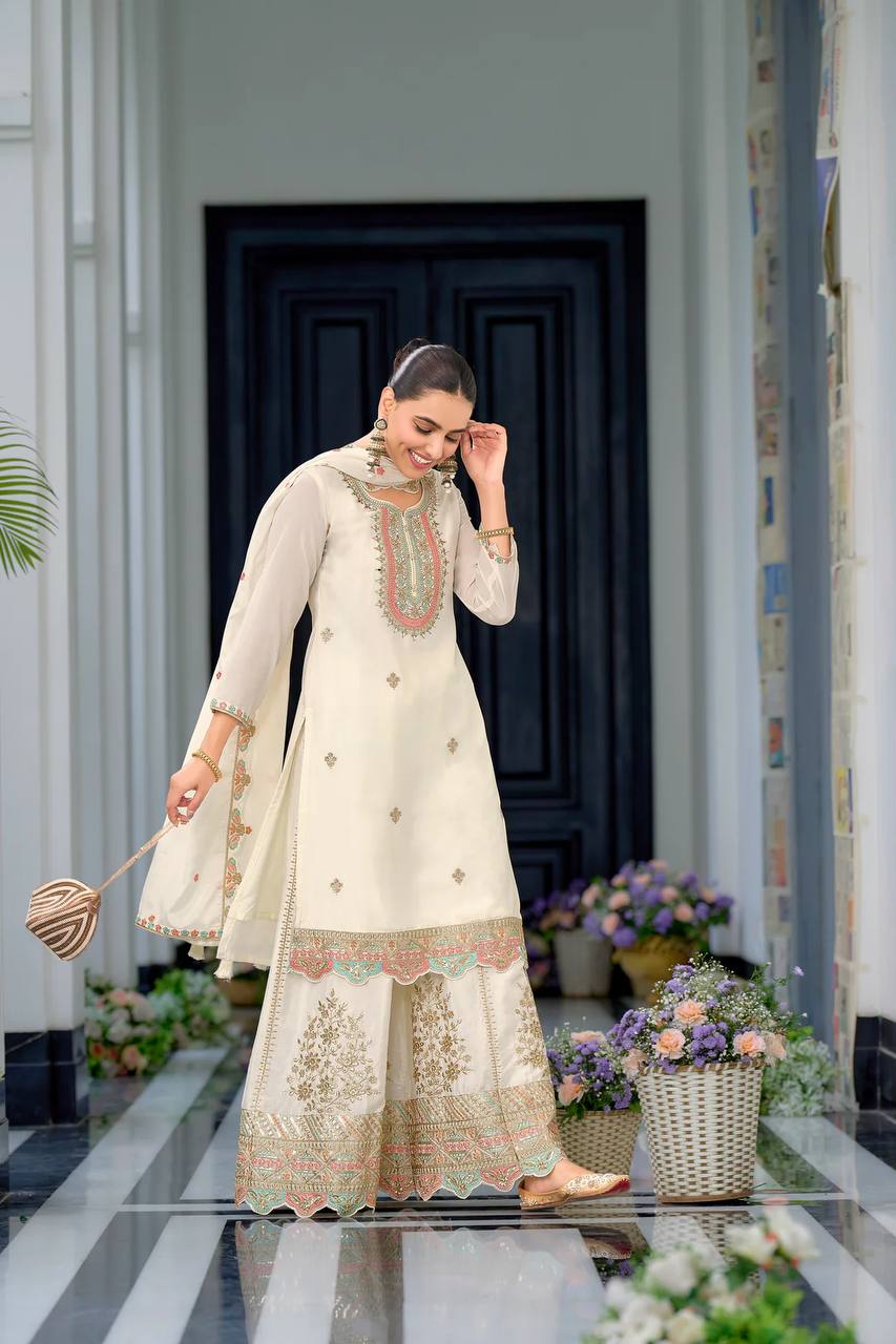 Premium Designer Top & Sharara with Dupatta for Festive Wear