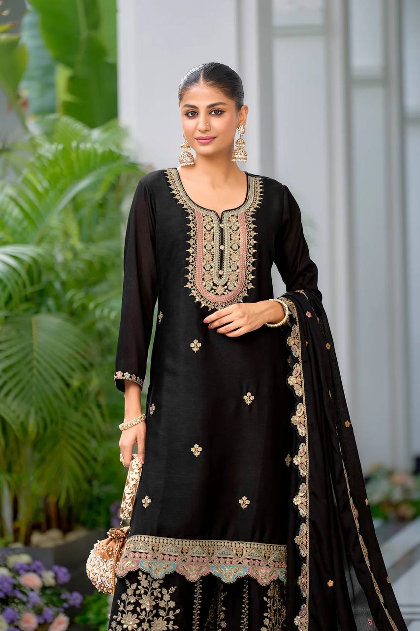 Premium Designer Top & Sharara with Dupatta for Festive Wear
