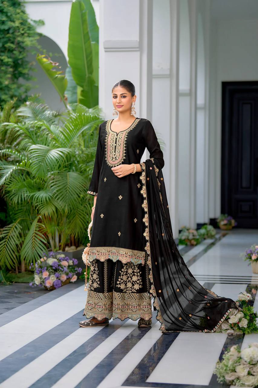 Premium Designer Top & Sharara with Dupatta for Festive Wear