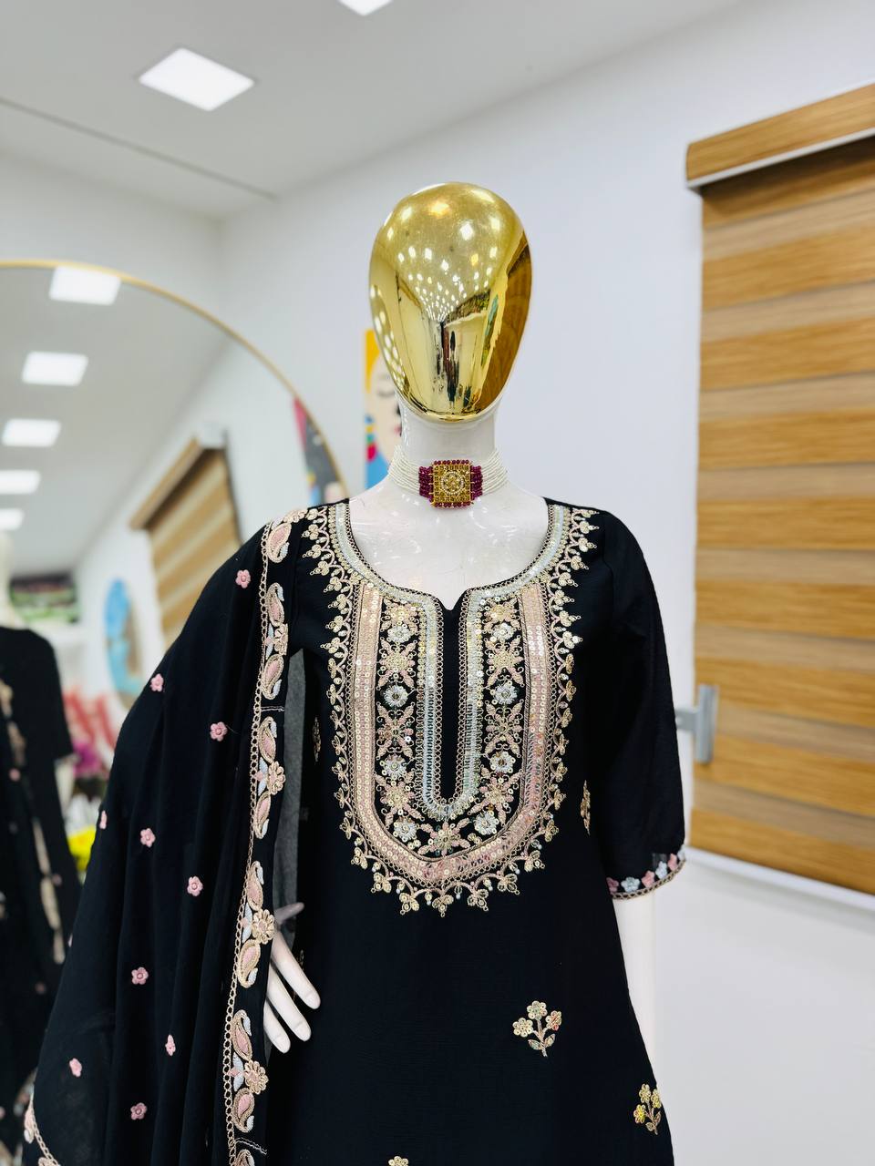 Premium Designer Top & Sharara with Dupatta for Festive Wear