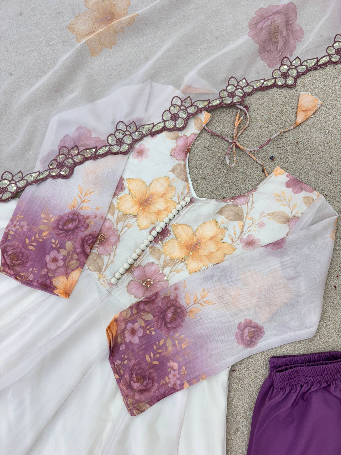 Regal Radiance – Stitched Anarkali Gown with Dupatta