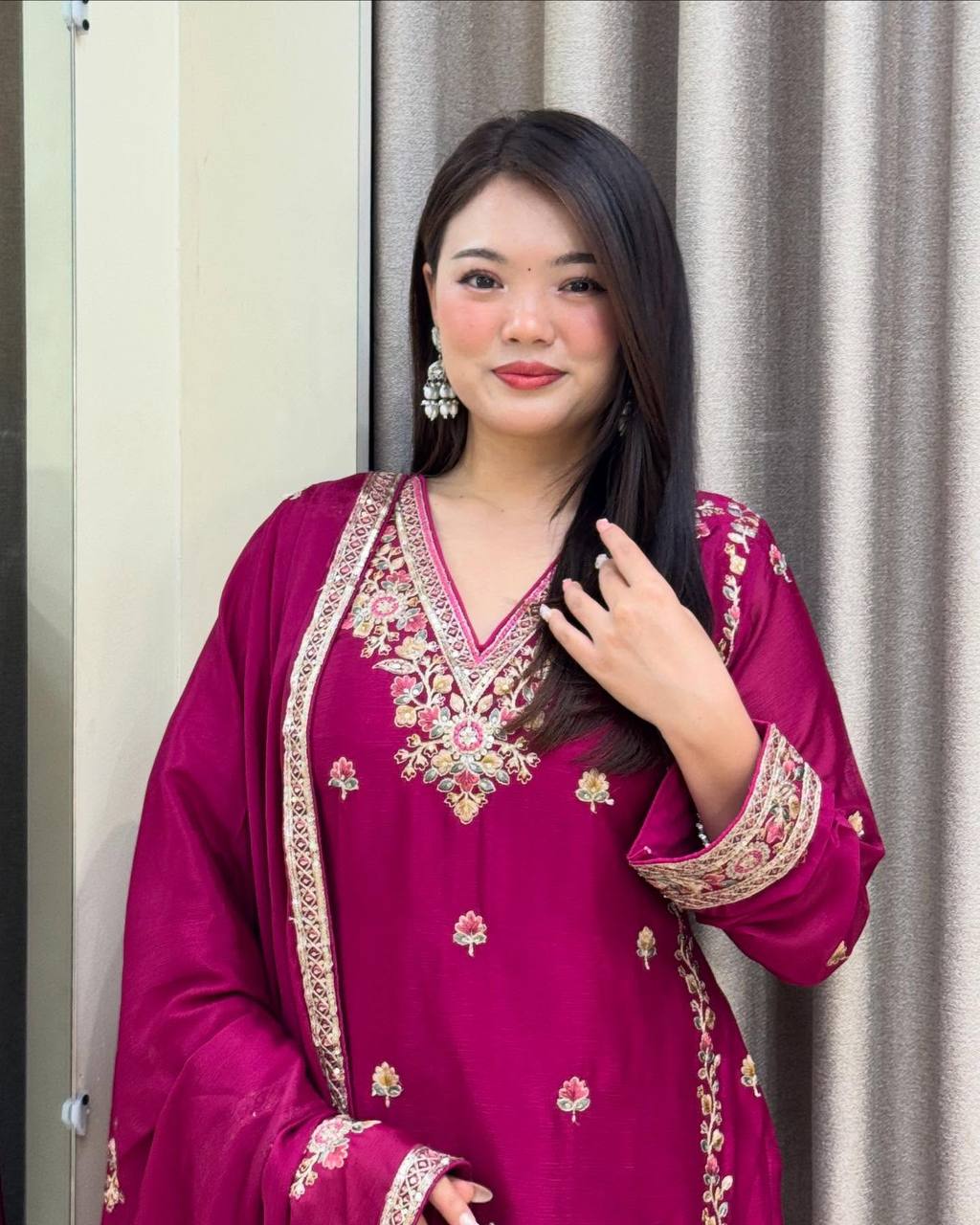 Premium Series: Designer Top with Sharara & Dupatta β Festive Wear Set