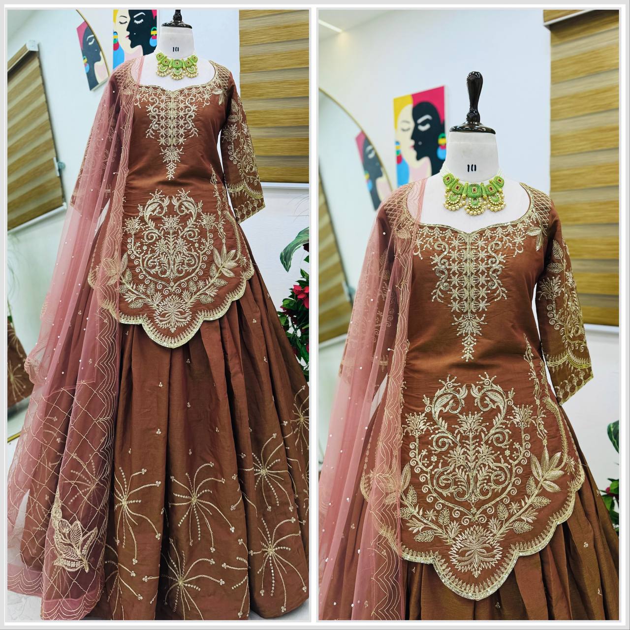 New Designer Party Wear Top, Lehenga & Dupatta Set