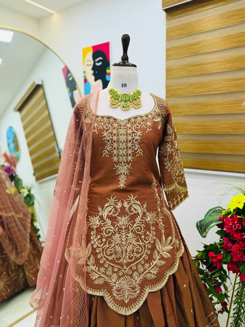 New Designer Party Wear Top, Lehenga & Dupatta Set