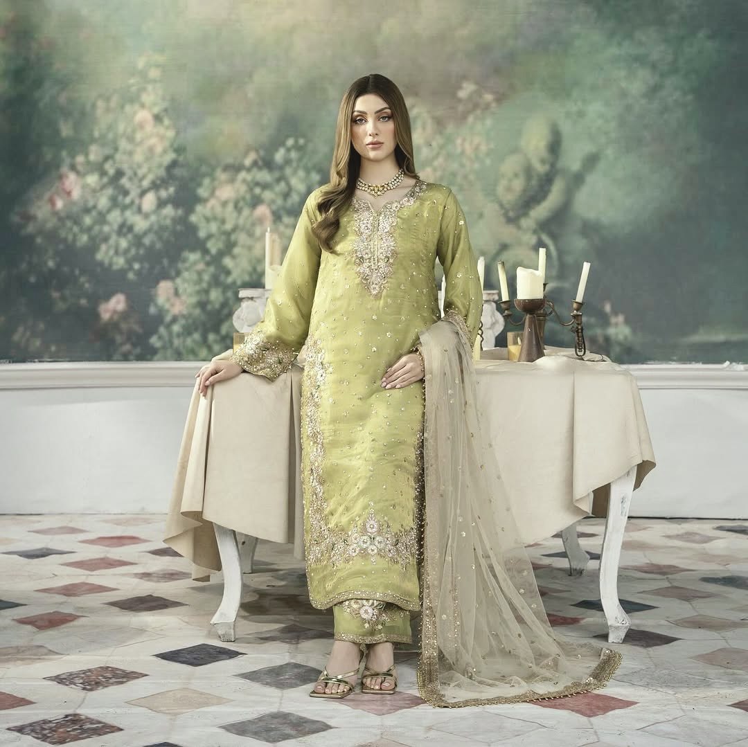 Premium Jimmy Choo Suit β Designer Embroidery with Sequins for Party & Festive Wear