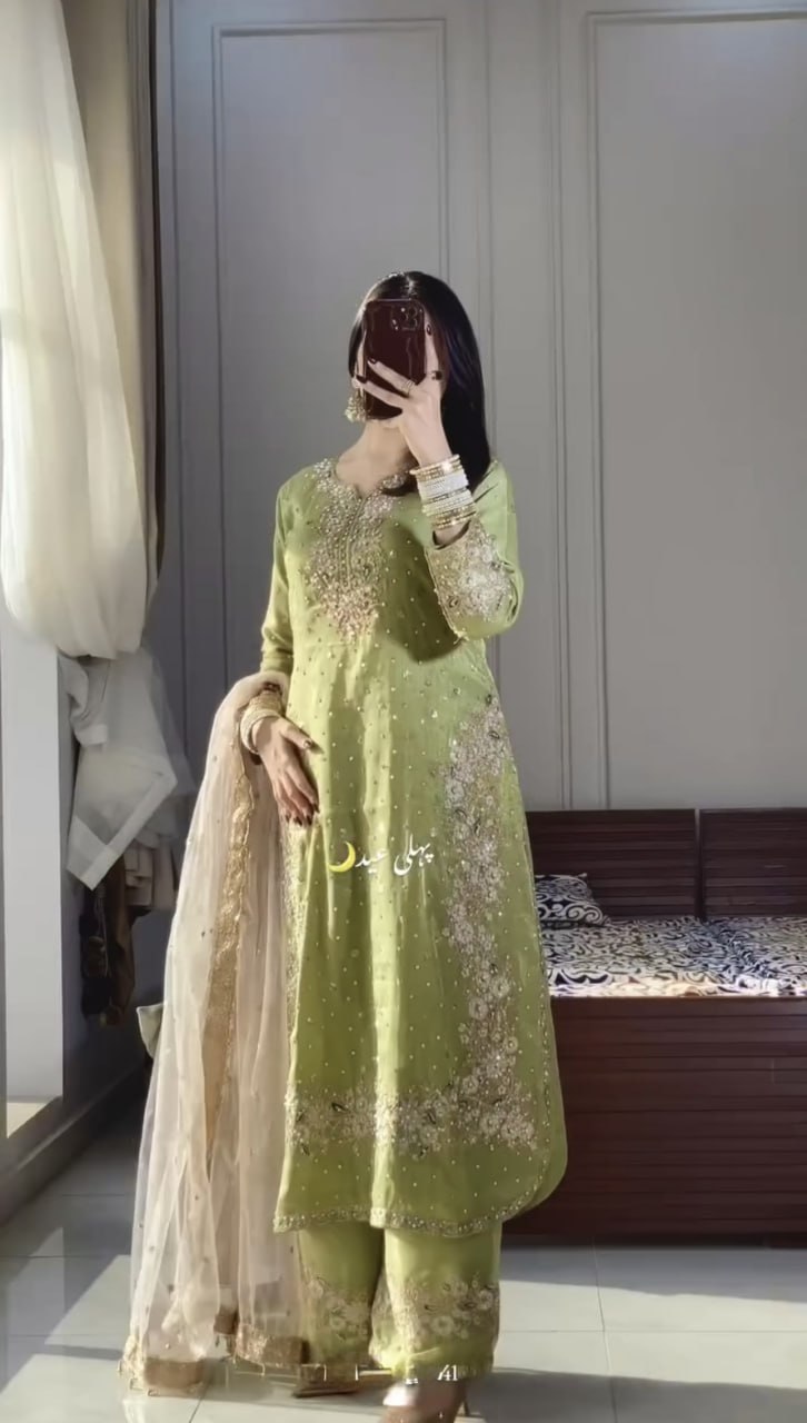 Premium Jimmy Choo Suit β Designer Embroidery with Sequins for Party & Festive Wear