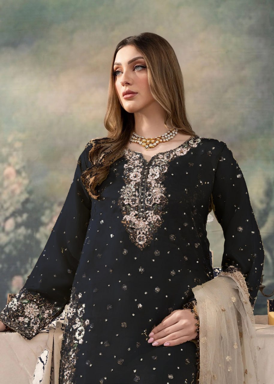 Premium Jimmy Choo Suit β Designer Embroidery with Sequins for Party & Festive Wear