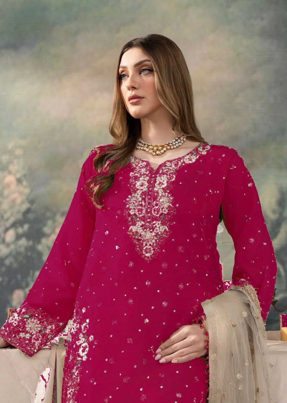 Premium Jimmy Choo Suit β Designer Embroidery with Sequins for Party & Festive Wear