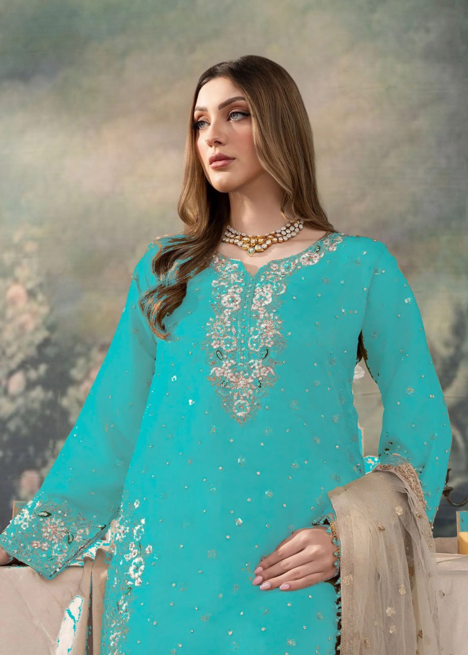 Premium Jimmy Choo Suit β Designer Embroidery with Sequins for Party & Festive Wear