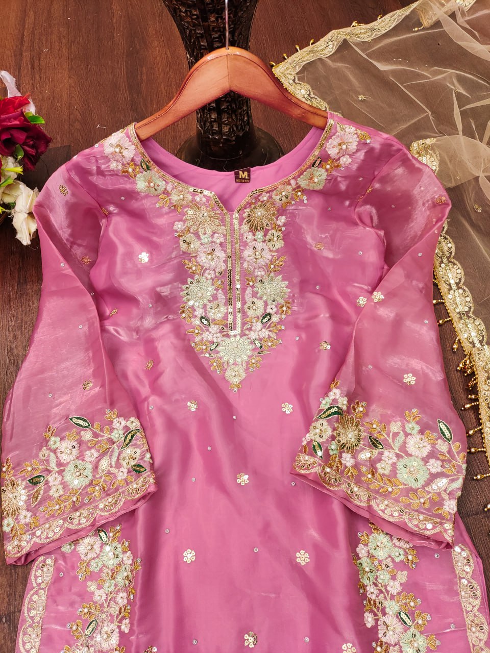 Premium Jimmy Choo Suit β Designer Embroidery with Sequins for Party & Festive Wear