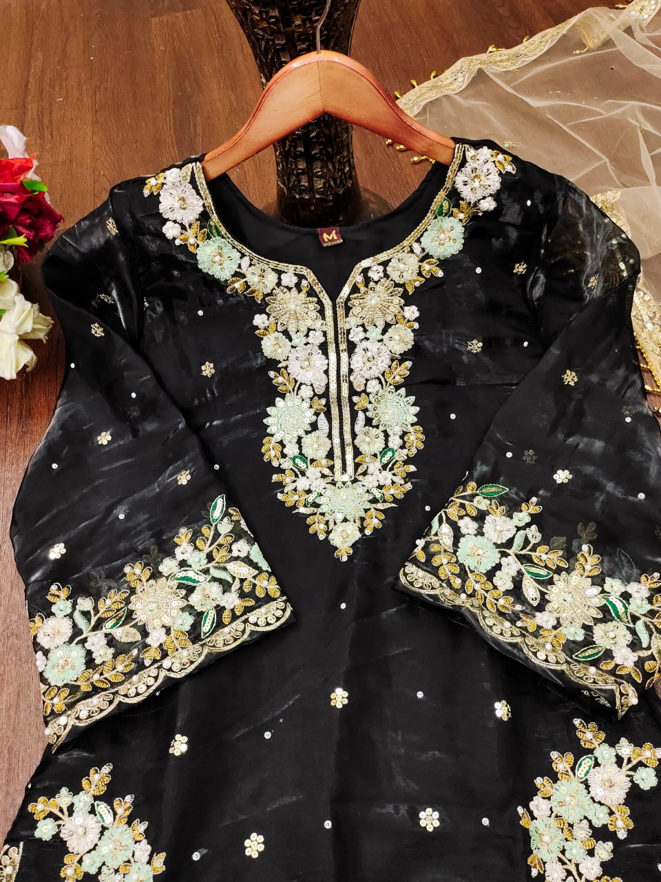 Premium Jimmy Choo Suit β Designer Embroidery with Sequins for Party & Festive Wear
