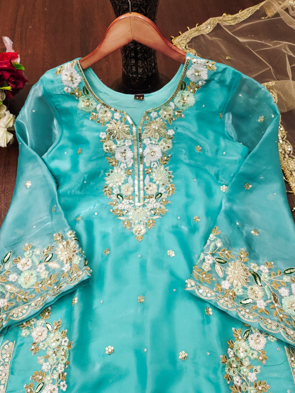 Premium Jimmy Choo Suit β Designer Embroidery with Sequins for Party & Festive Wear