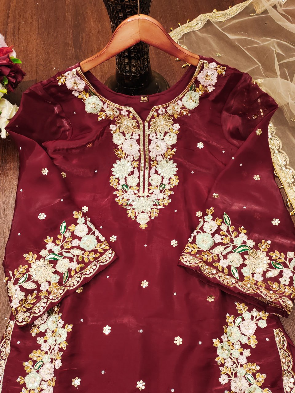 Premium Jimmy Choo Suit β Designer Embroidery with Sequins for Party & Festive Wear