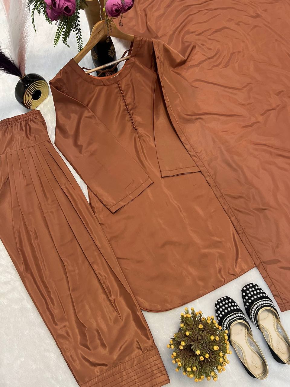 Majestic Muse: New Designer Farshi Suit Set