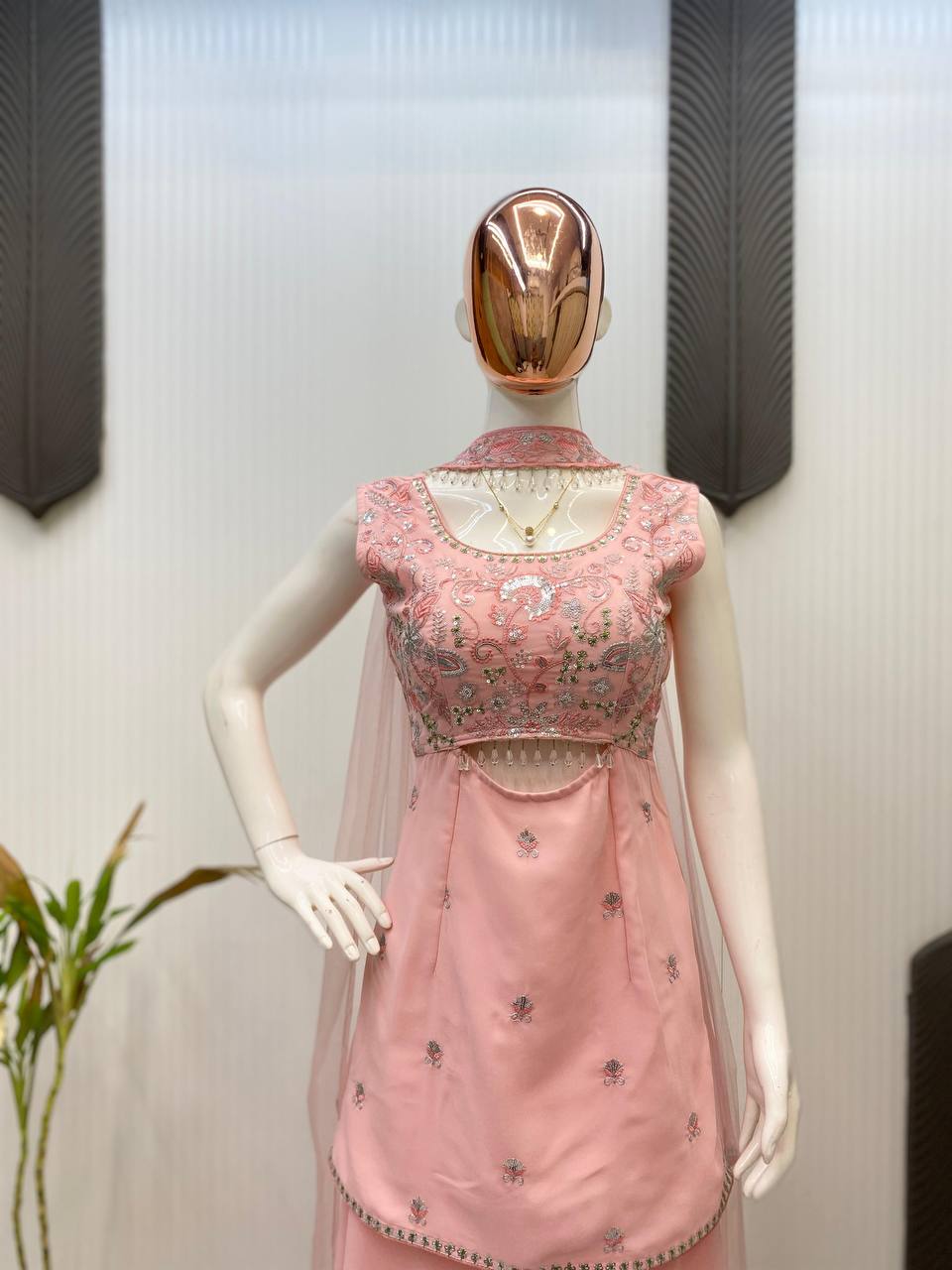 Stylish Indo-Western Co-Ord Set with Stunning Sequence Detailing