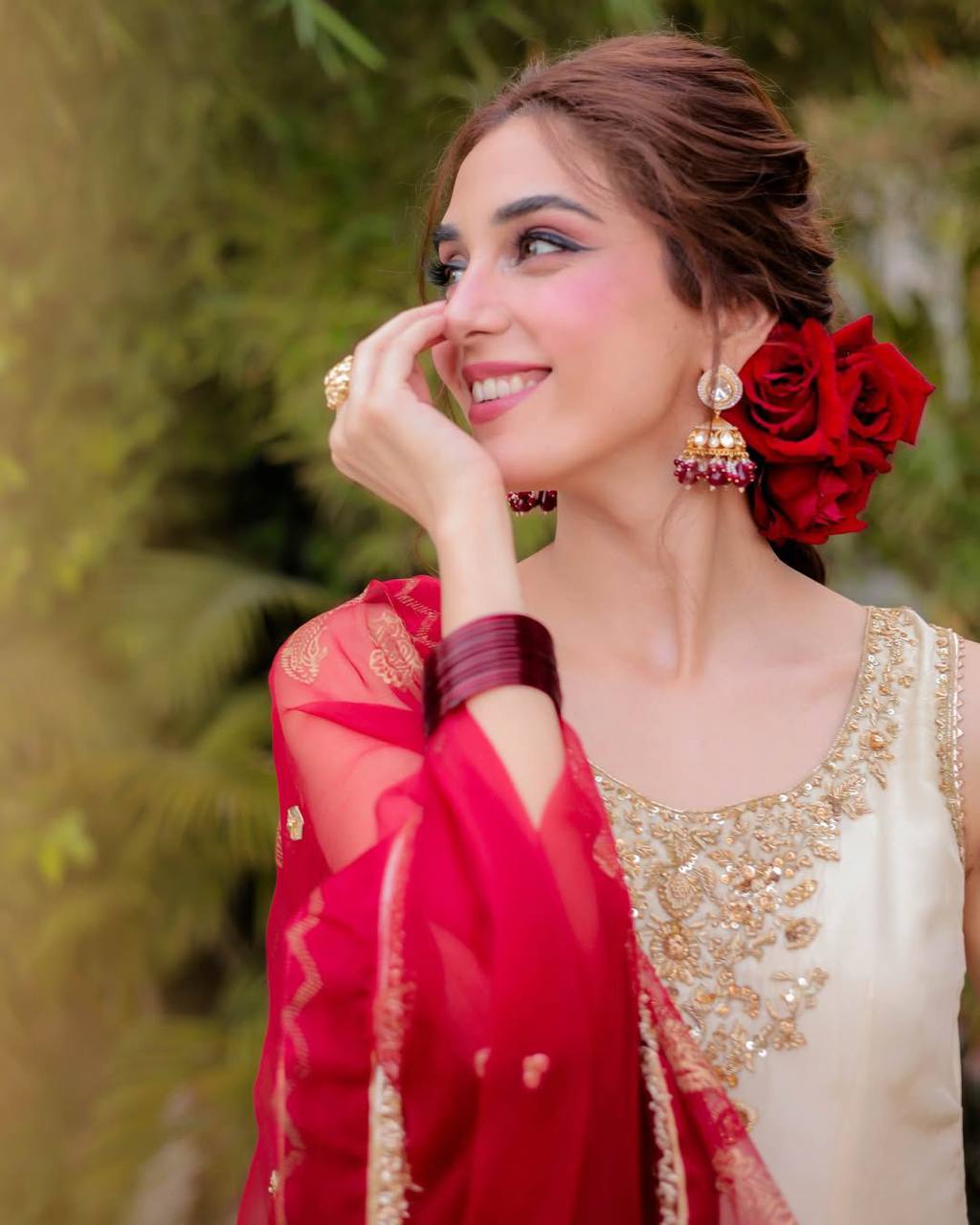 Luxury Three-Piece Sarara Suit with Intricate Sequence Embroidery