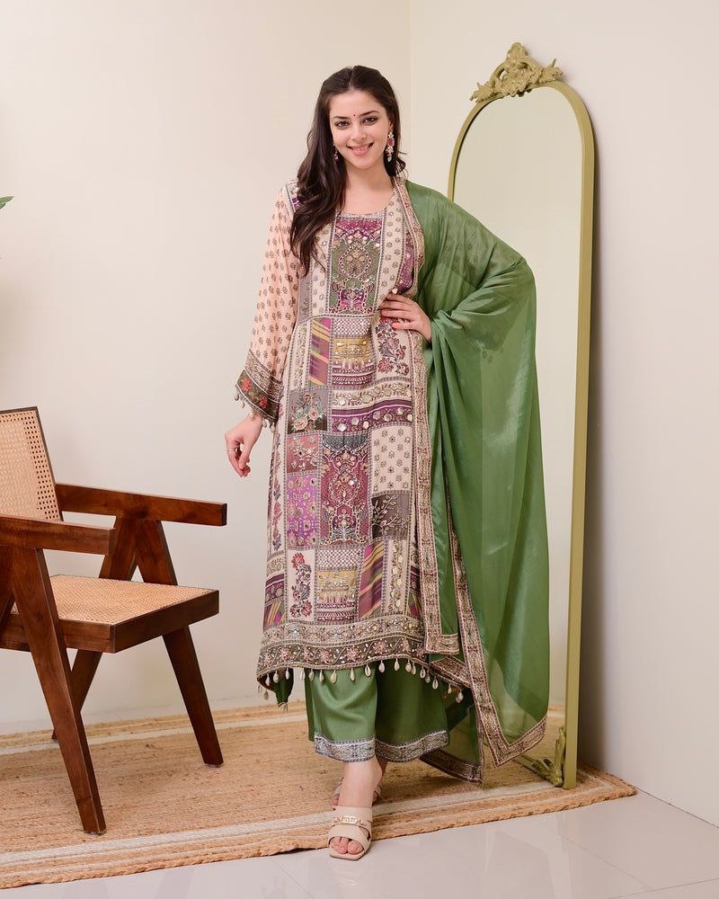 New Arrival Jasood Anarkali Dress | Floor-Length Ethnic Gown with Dupatta