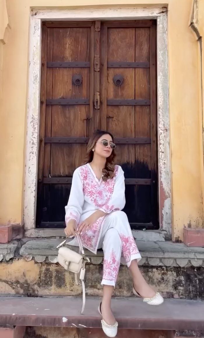 Designer Lilan Kurti Set β Full Embroidery Work | Ethnic Wear for Women
