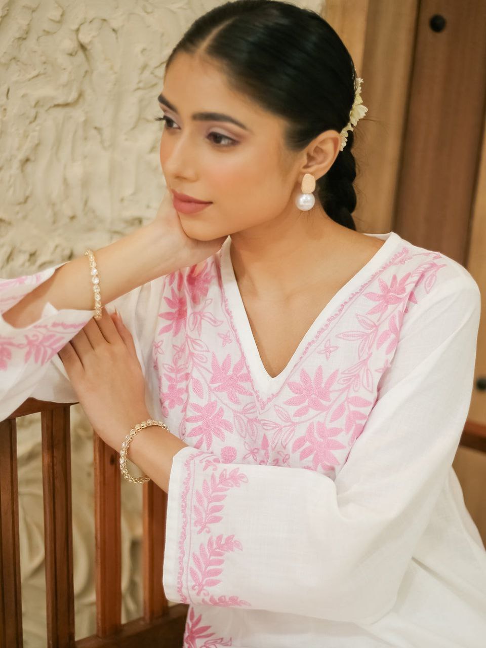 Designer Lilan Kurti Set β Full Embroidery Work | Ethnic Wear for Women