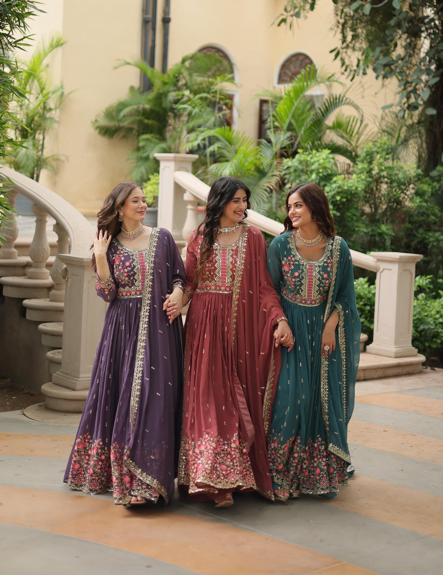 Classic Black Sequin-Embellished Sharara Suit with Net Dupatta