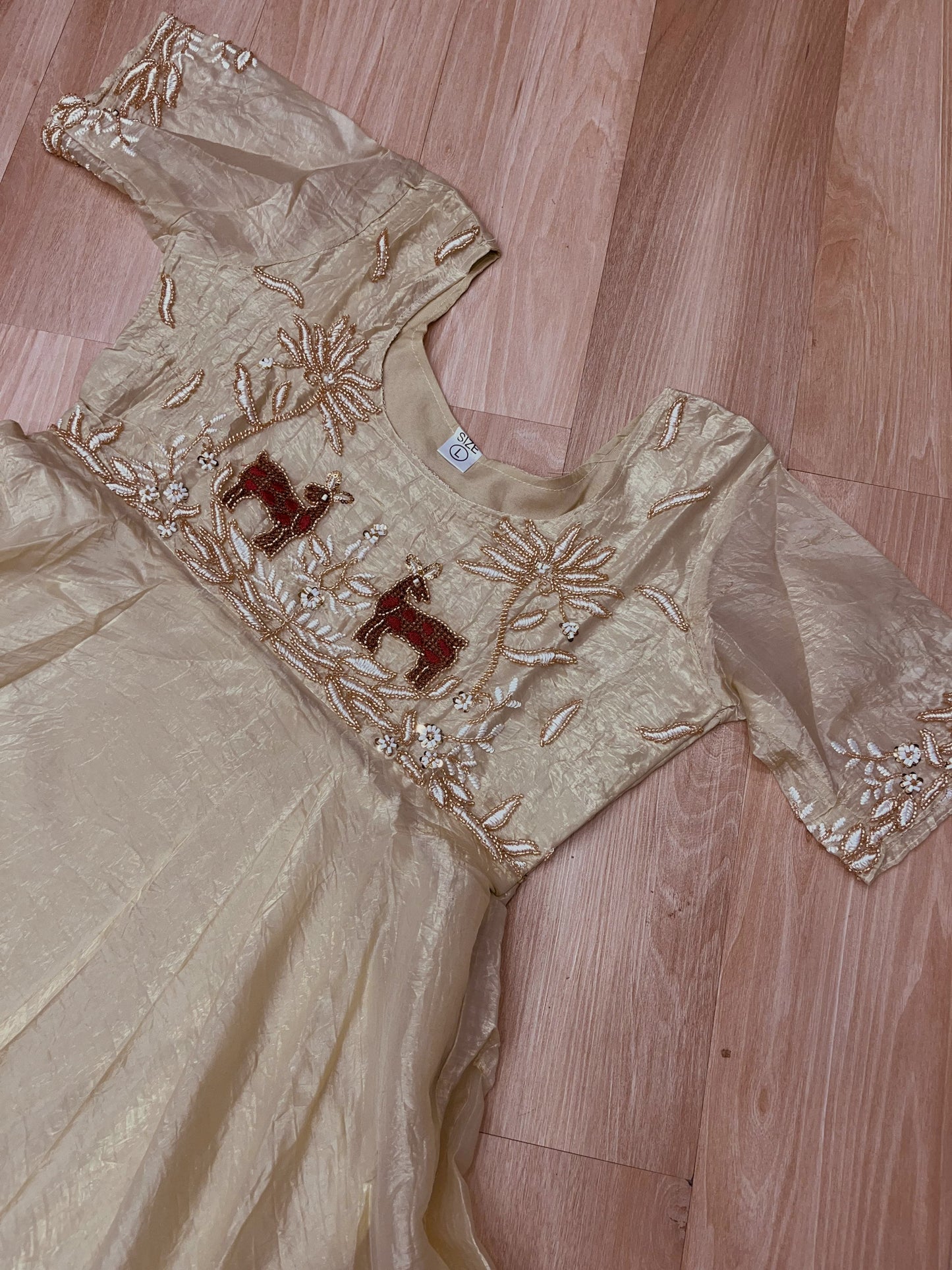 Royal Blue Velvet Embellished Designer Gown