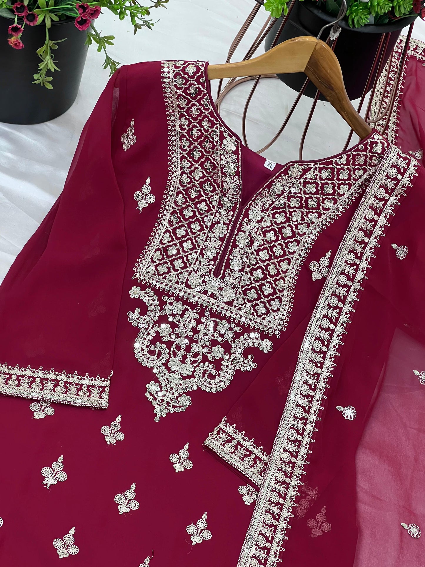 Festive Special: Embroidered Designer Sharara Set with Dupatta