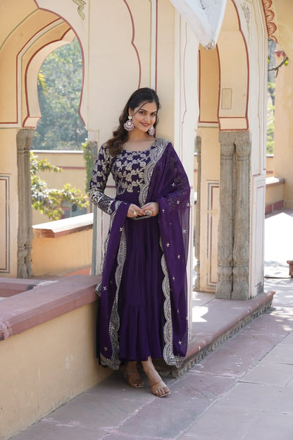 Luxury Faux Blooming Jacquard with Sequin Embroidery, Viscose Designer Fabric by the Meter