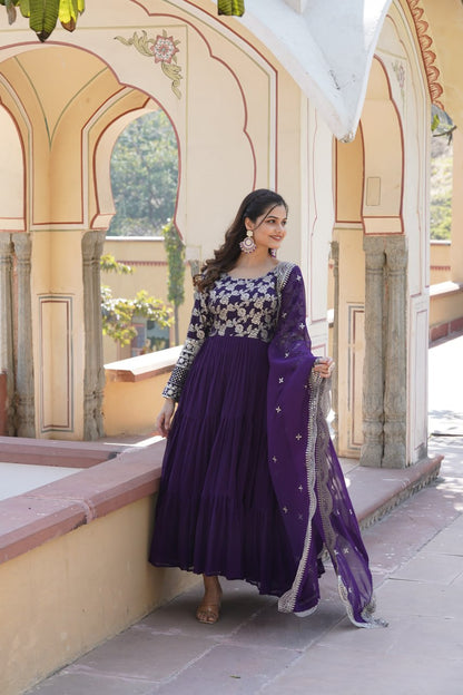 Luxury Faux Blooming Jacquard with Sequin Embroidery, Viscose Designer Fabric by the Meter