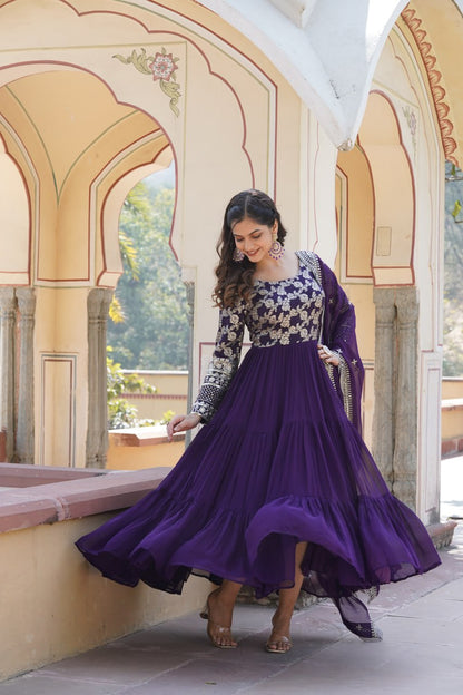 Luxury Faux Blooming Jacquard with Sequin Embroidery, Viscose Designer Fabric by the Meter