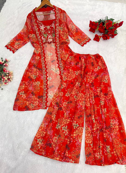 Starry Nights: Designer Georgette Sharara & Shrug Combo for Weddings