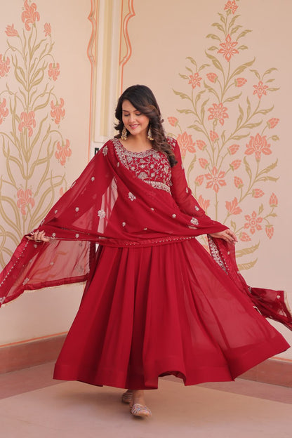 Royal Bloom – Anarkali Gown & Dupatta Set