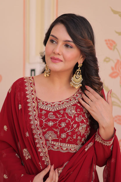 Royal Bloom – Anarkali Gown & Dupatta Set
