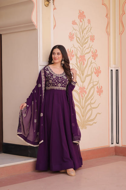 Royal Bloom – Anarkali Gown & Dupatta Set