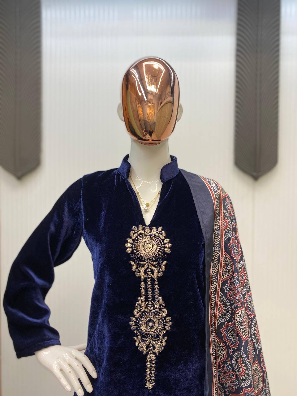 Majestic Velvet Winter Edition – Premium Embellished Pant Ensemble