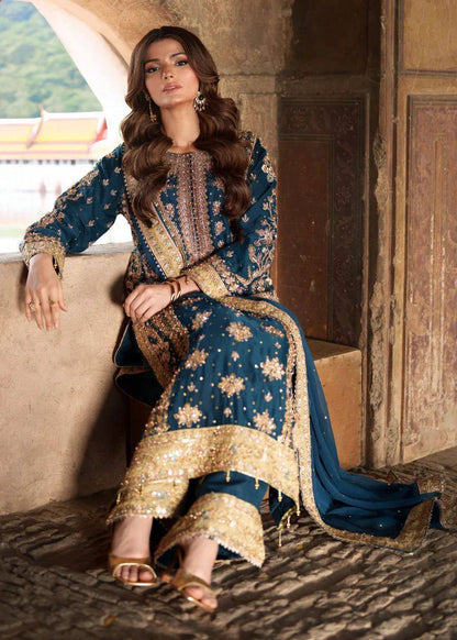 Elegant Embroidered Sequence with Rivet Moti Work Designer Set
