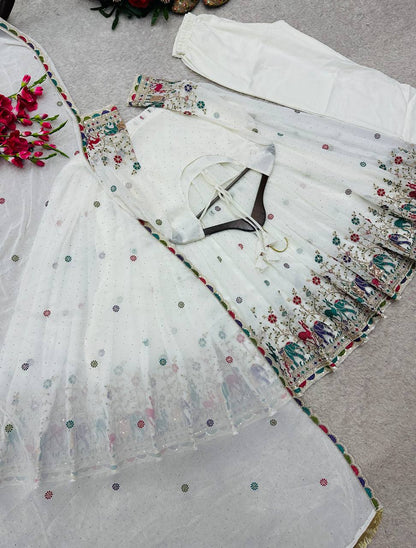 Designer Partwear Georgette Anarkali Suit Set