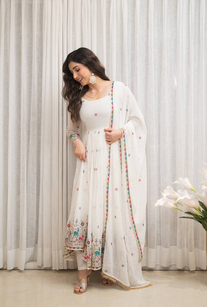 Designer Partwear Georgette Anarkali Suit Set