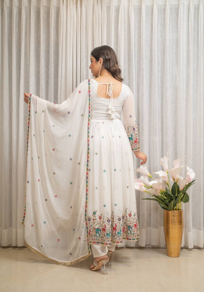Designer Partwear Georgette Anarkali Suit Set