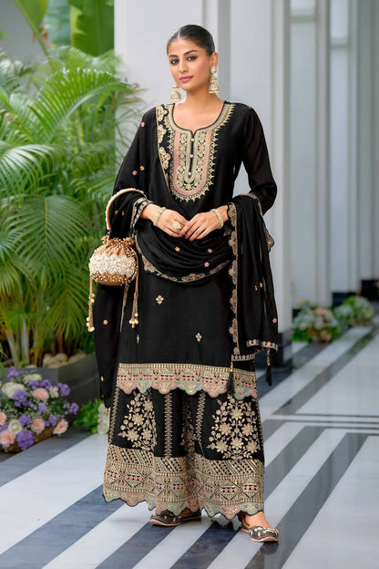 Premium Designer Top & Sharara with Dupatta for Festive Wear