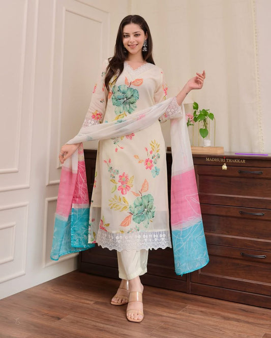 Reshmi Orgenza Dupatta Pant Set