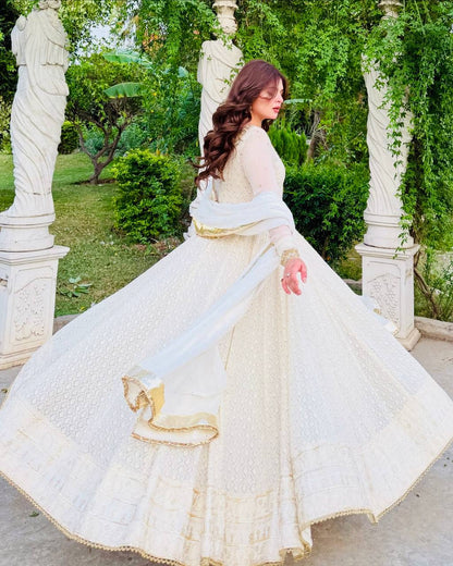 Premium Designer Gown Set with Pant & Dupatta – Party Edition