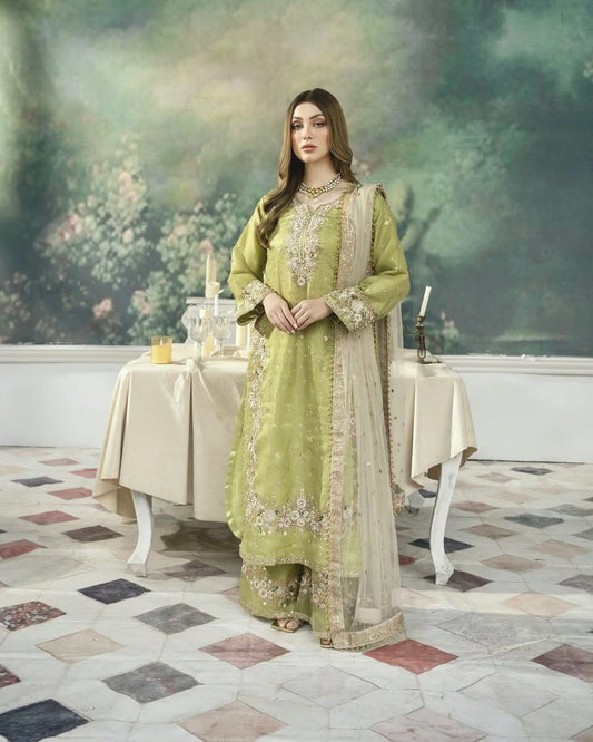 Premium Jimmy Choo Suit – Designer Embroidery with Sequins for Party & Festive Wear