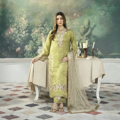 Premium Jimmy Choo Suit – Designer Embroidery with Sequins for Party & Festive Wear