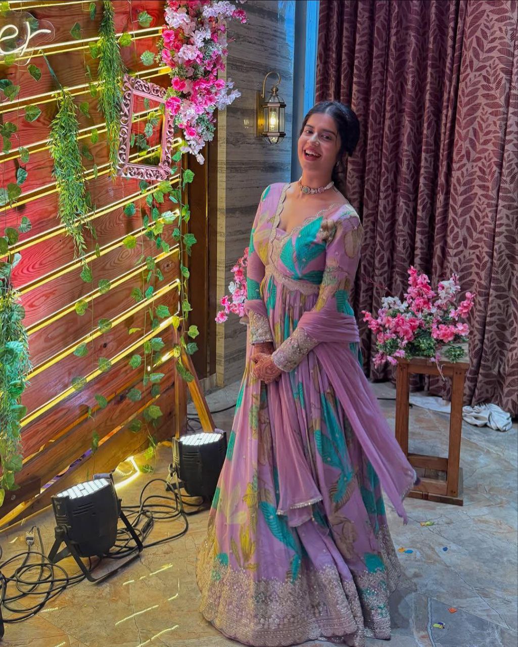 Exquisite Designer Party Gown & Dupatta Set – Perfect for Festive Occasions