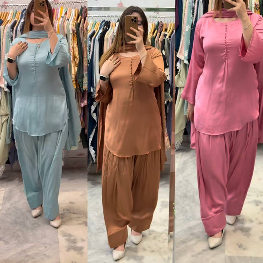 Majestic Muse: New Designer Farshi Suit Set