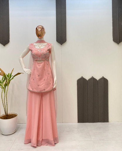 Stylish Indo-Western Co-Ord Set with Stunning Sequence Detailing