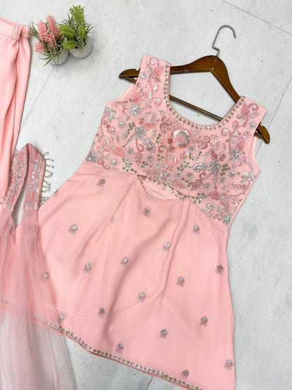 Stylish Indo-Western Co-Ord Set with Stunning Sequence Detailing